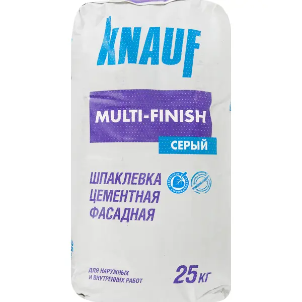 Шпаклёвка цементная финишная Knauf Мульти-финиш 25 кг