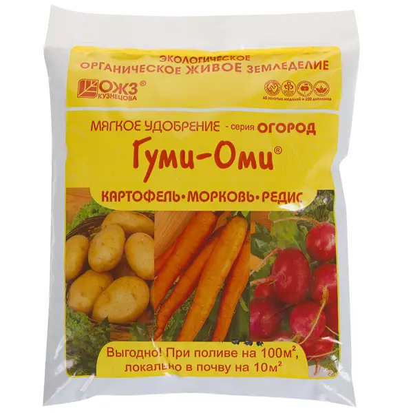 Удобрение Гуми-Оми для картофеля и моркови органоминеральное 0.7 кг