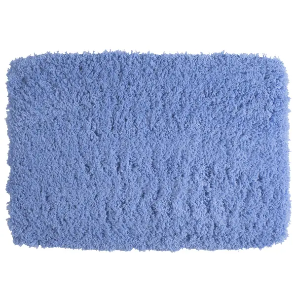 Коврик для ванной 60x90 см цвет синий