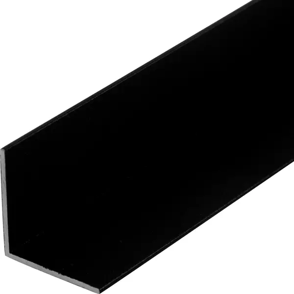Уголок алюминиевый 20х20х1 мм 1 м черный муар