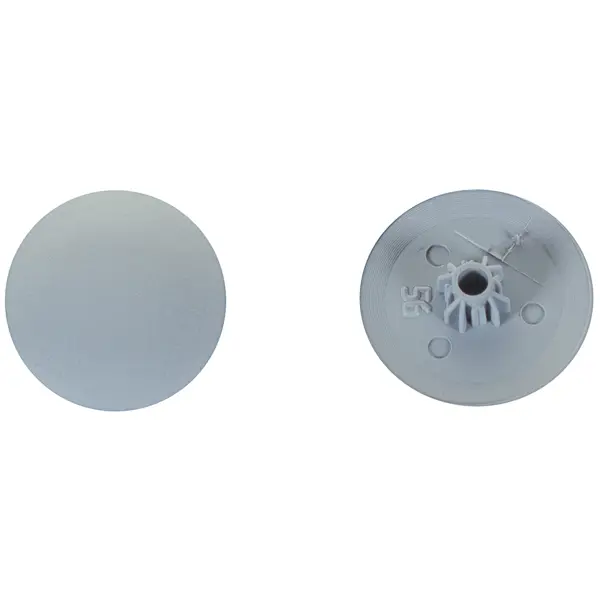 Заглушка на шуруп-стяжку Hex 5 мм полиэтилен цвет серый, 40 шт.