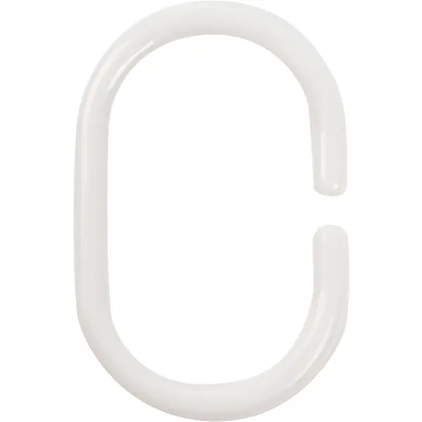 Кольца для шторок Sensea пластиковые цвет белый 12 шт.