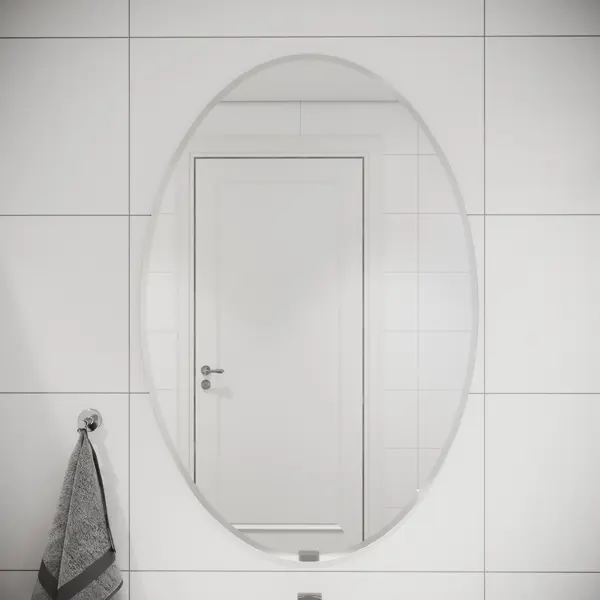 Зеркало для ванной Omega Glass NNF140 60x90 см овальное