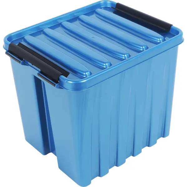 Контейнер Rox Box 21x17x18 см 4.5 л пластик с крышкой цвет синий