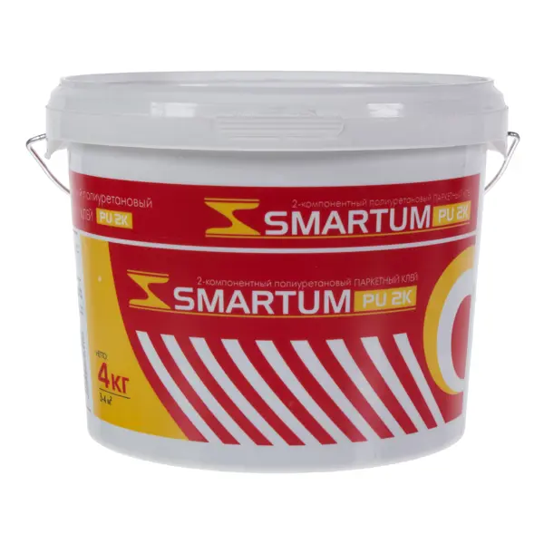 Клей для паркета Smartum двухкомпонентный 4 кг