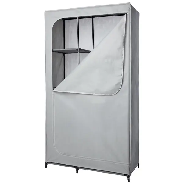 Шкаф-чехол для одежды Spaceo 180x100x45 см металл цвет серый