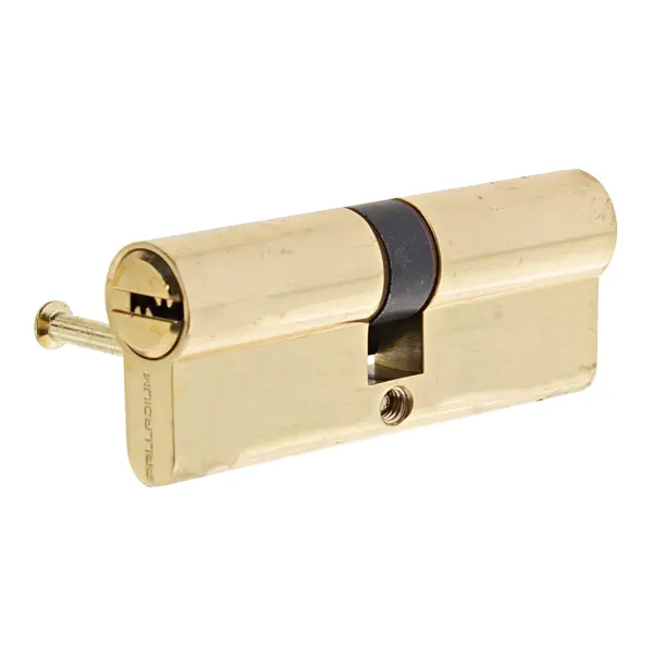Цилиндр Palladium 2J07 80, 40х40 мм, ключ/ключ, цвет золото