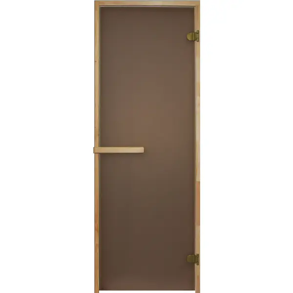 Дверь для сауны 69x189 см цвет матовая бронза