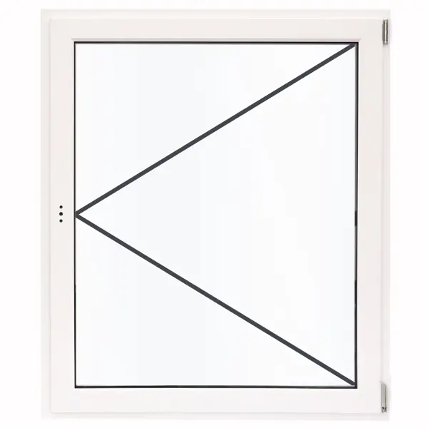 Окно пластиковое ПВХ Deceuninck одностворчатое 1200x1000 мм (ВxШ) правое поворотное белый/белый