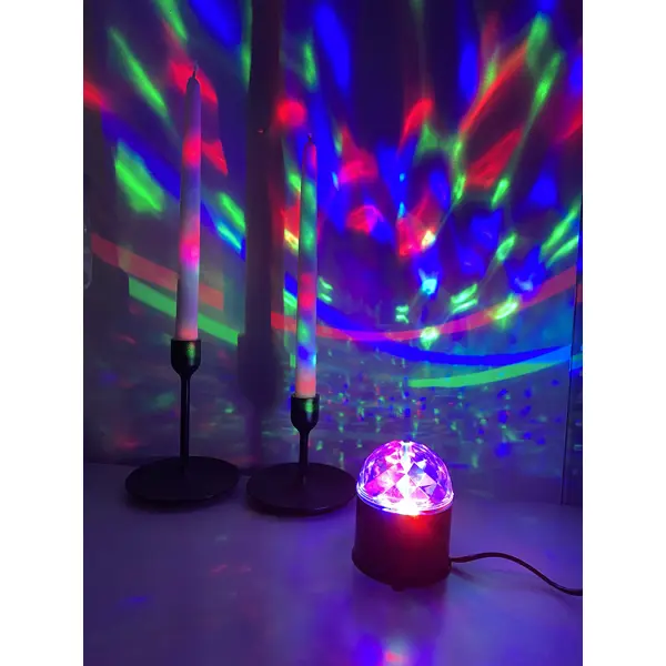 Светильник-проектор светодиодный RGB Disco 0.3 Вт