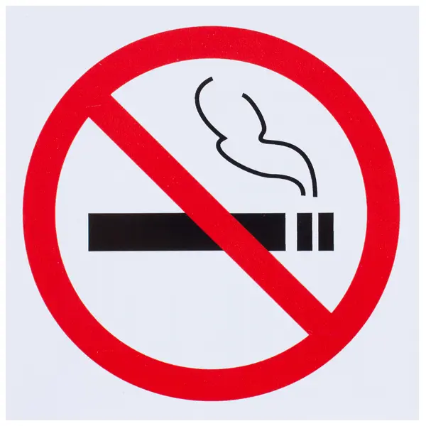 Наклейка маленькая «Не курить»