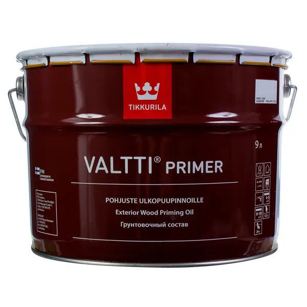 Грунтовка для обработки деревянных фасадов Tikkurila Valtti Primer прозрачная 9 л