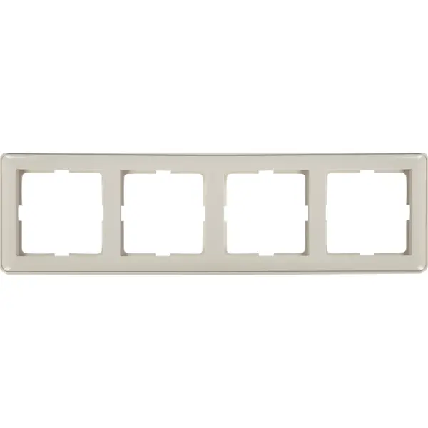 Рамка для розеток и выключателей Schneider Electric W59 4 поста, цвет белый