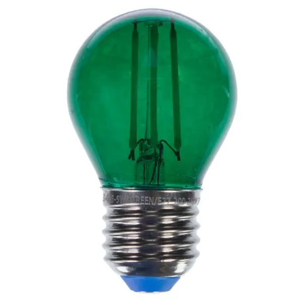 Лампа светодиодная Uniel Color шар E27 5 Вт свет зеленый