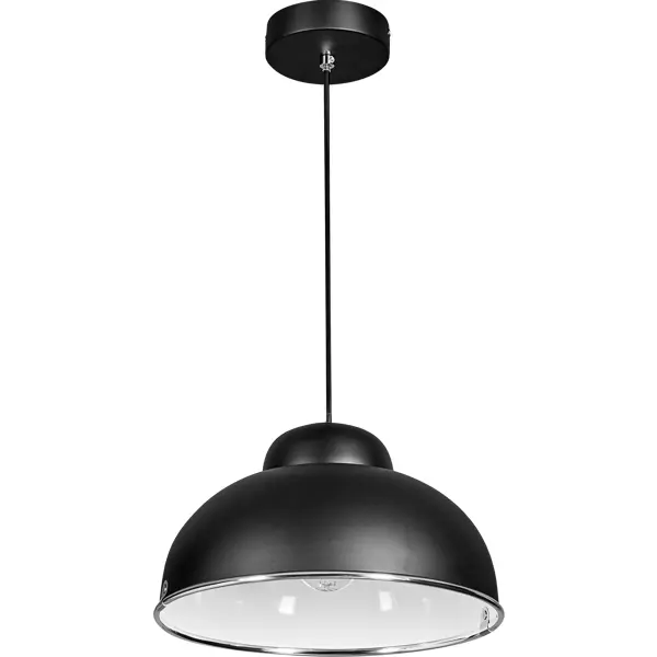 Светильник подвесной Inspire Farell 1 лампа E27x60 Вт цвет чёрный