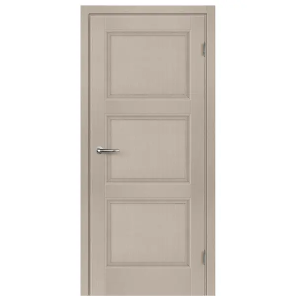 Дверь межкомнатная Трилло глухая Hardflex ламинация цвет ясень 60x200 см (с замком и петлями)