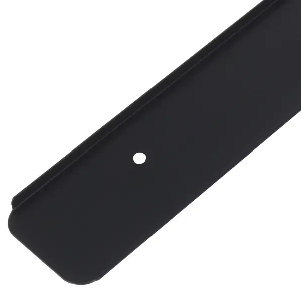Планка торцевая U-образная R3 62.5x3.8 см для столешницы 3.8 см цвет чёрный матовый