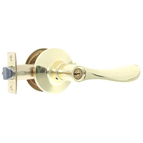 Ручка-защёлка Avers 8091-01-G, с ключом и фиксатором, сталь, цвет золото