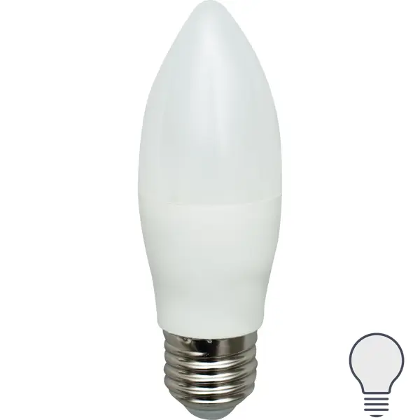 Лампа светодиодная Osram E27 220 В 8 Вт свеча 806 лм белый свет
