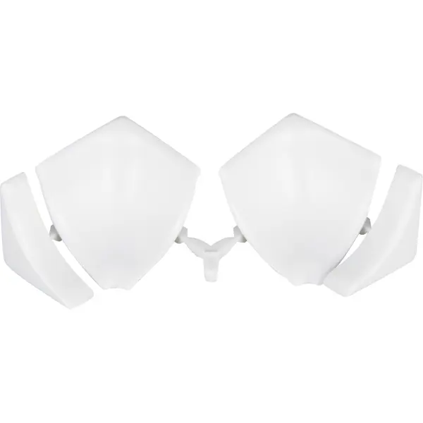 Набор комплектующих для галтели с мягкими краями Ideal цвет белый