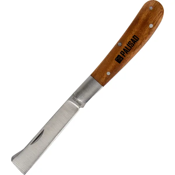 Нож для прививок, деревянная рукоятка