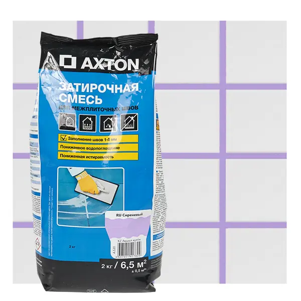 Затирка цементная Axton А530 цвет сиреневый 2 кг