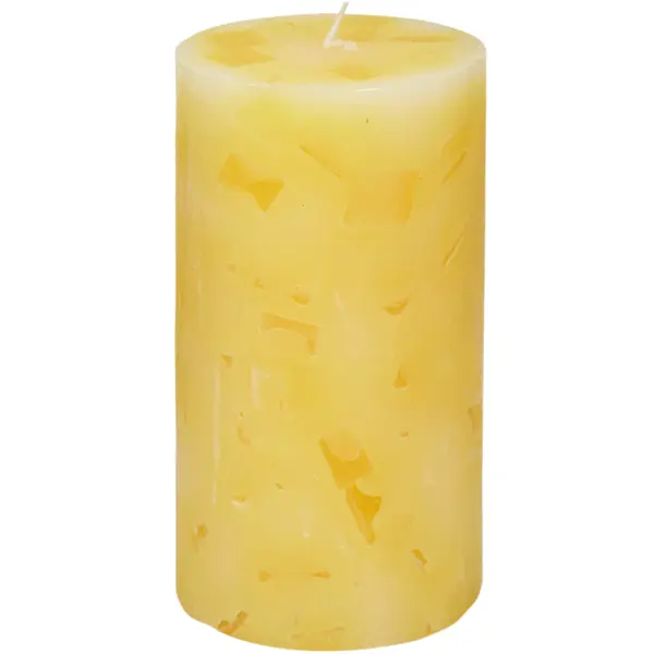 Свеча-столбик «Меланж», 7x13 см, аромат ваниль