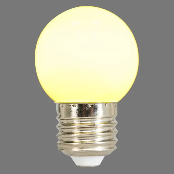 Лампа светодиодная Volpe E27 220 В 1 Вт шар матовый 80 лм жёлтый свет
