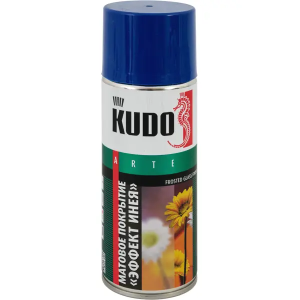 Покрытие аэрозольное Kudo для стекла цвет голубой 0.52 л