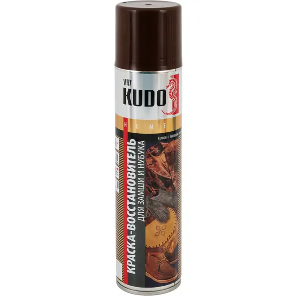 Краска аэрозольная Kudo для замши цвет коричневый 0.4 л