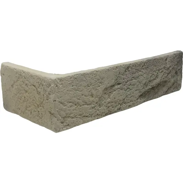 Угловой камень искусственный White Hills Дерри Брик серо-бежевый 1.16 м.п.