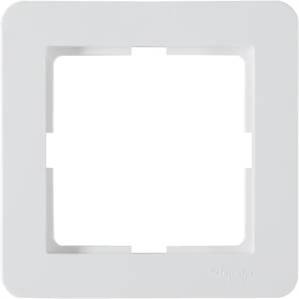 Рамка для розеток и выключателей Schneider Electric W59 Deco 1 пост, цвет белый