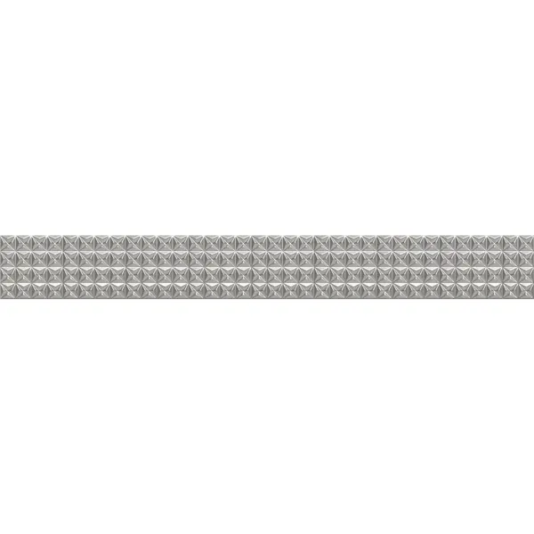 Бордюр настенный Azori Pandora Geometry 7.5x63 см цвет серый