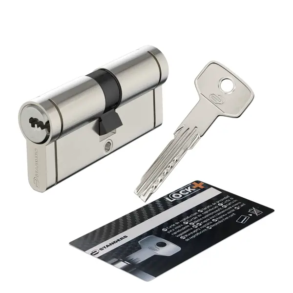 Цилиндр Standers 00712770, 35x35 мм, ключ/ключ, цвет никель