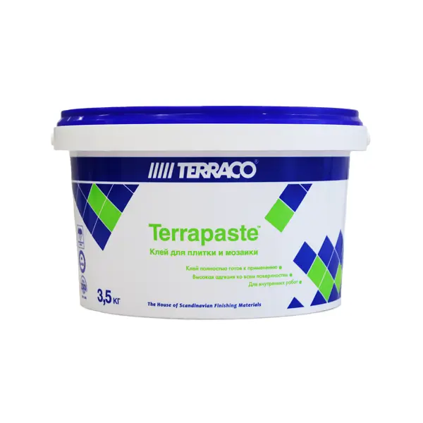 Клей для плитки готовый Terraco Terrapaste 3.5 кг