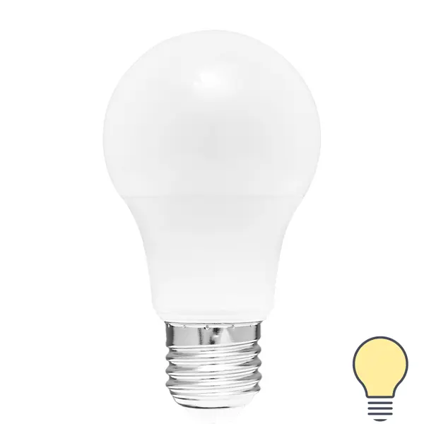 Лампа светодиодная Volpe Norma E27 230 В 9 Вт груша матовая 720 лм, тёплый белый свет