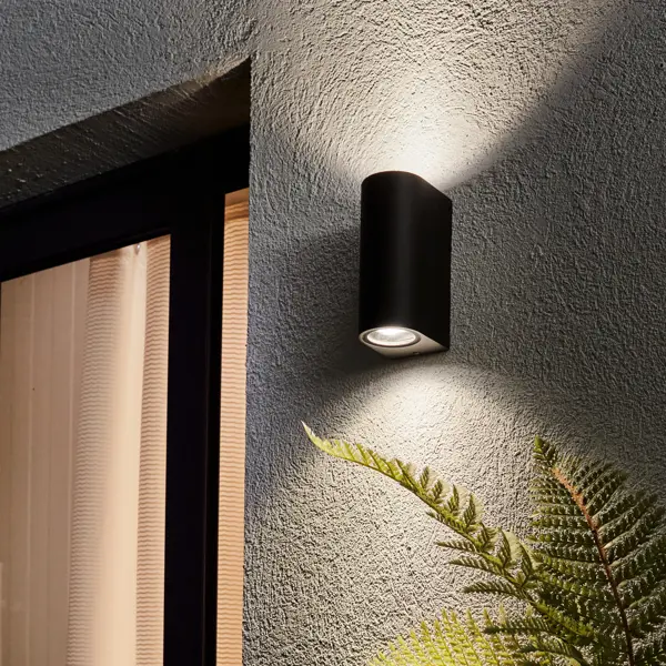 Светильник ЖКХ Inspire Kofu IP44 настенный, декоративный цвет черный