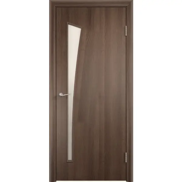 Дверь межкомнатная Белеза остеклённая финиш-бумага ламинация цвет дуб тёрнер коричневый 60x200 см