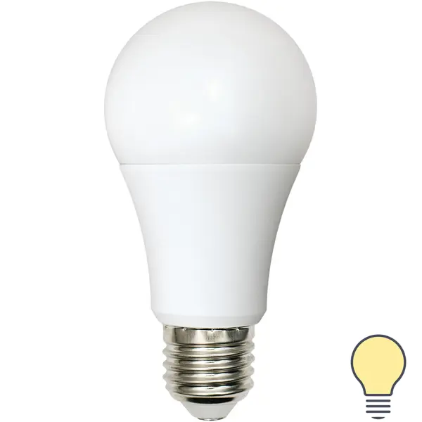 Лампа светодиодная Volpe E27 210-240 В 8 Вт груша матовая 640 лм теплый белый свет