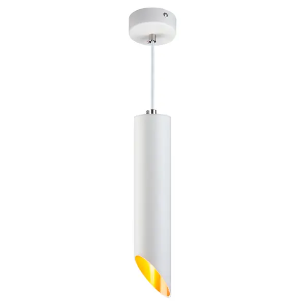Светильник подвесной Eurosvet 7011, 1 лампа, 2 м?, цвет белый/золото