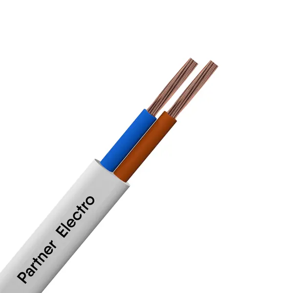 Провод Партнер-Электро ПУГВВ 2x1.5 мм 100 м ГОСТ цвет белый