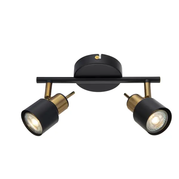 Спот поворотный Arte Lamp Almach, 2 лампы, 6 м?, цвет черный
