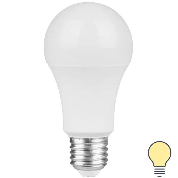 Лампа светодиодная Osram А60 E27 220-240 В 10.5 Вт груша матовая 960 лм теплый белый свет