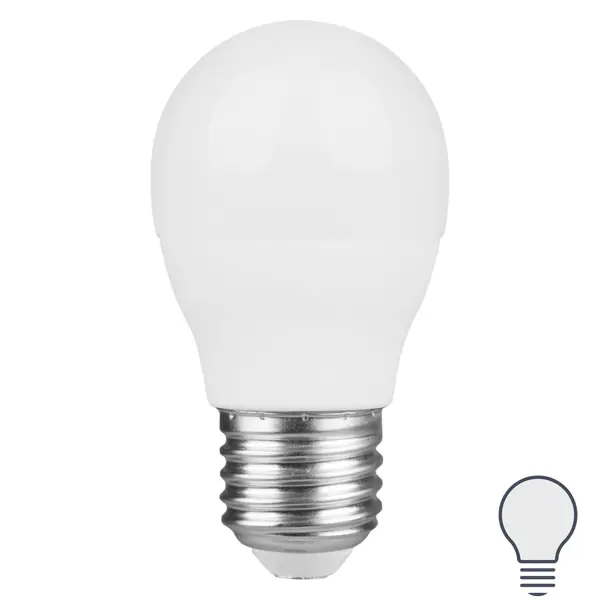 Лампа светодиодная Osram Р45 E27 220-240 В 7 Вт груша матовая 560 лм, нейтральный белый свет