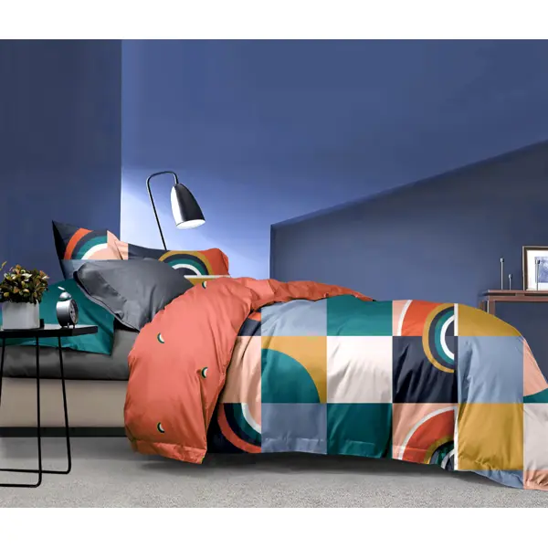 Комплект постельного белья Eclair Либретто двуспальный сатин разноцветный