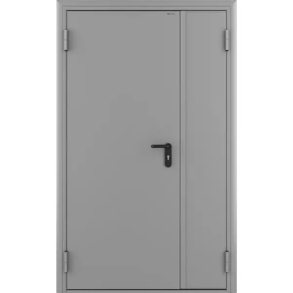 Дверь противопожарная EI60 1450x2050 левая цвет светло-серый RAL7035