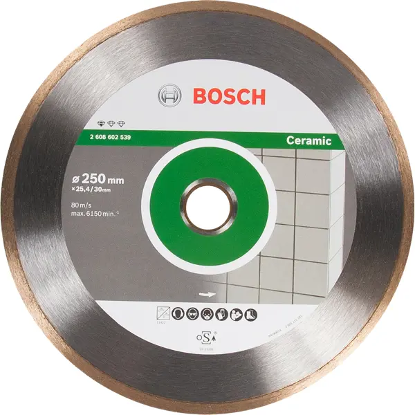 Диск алмазный по керамике Bosch Standart 250x25.4 мм