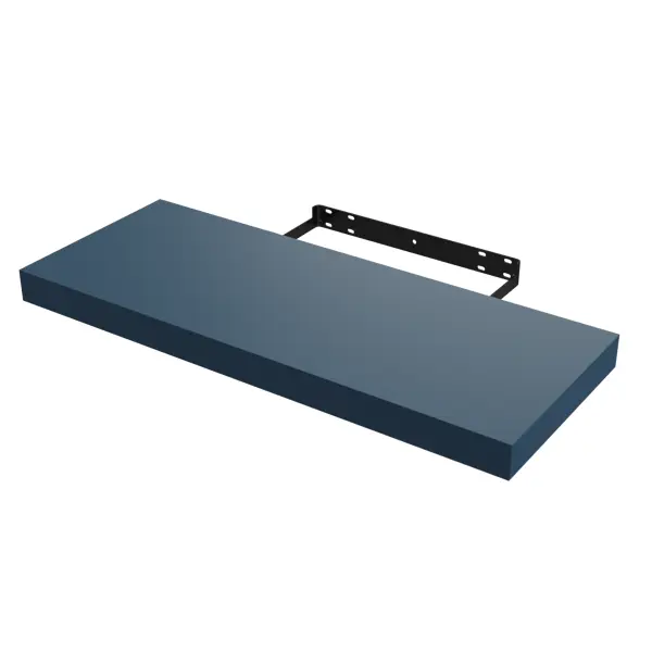 Полка мебельная Spaceo Agata 60x23.5x3.8 см МДФ цвет синий