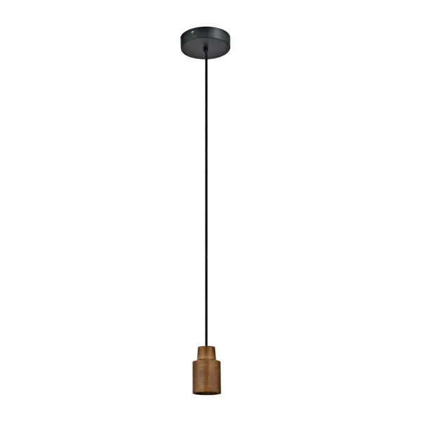 Подвесной светильник деревянный Inspire Bilbo E27x1 дерево, цвет черный