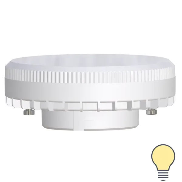 Лампа светодиодная Lexman GX53 170-240 В 11 Вт круг матовая 1100 лм теплый белый свет